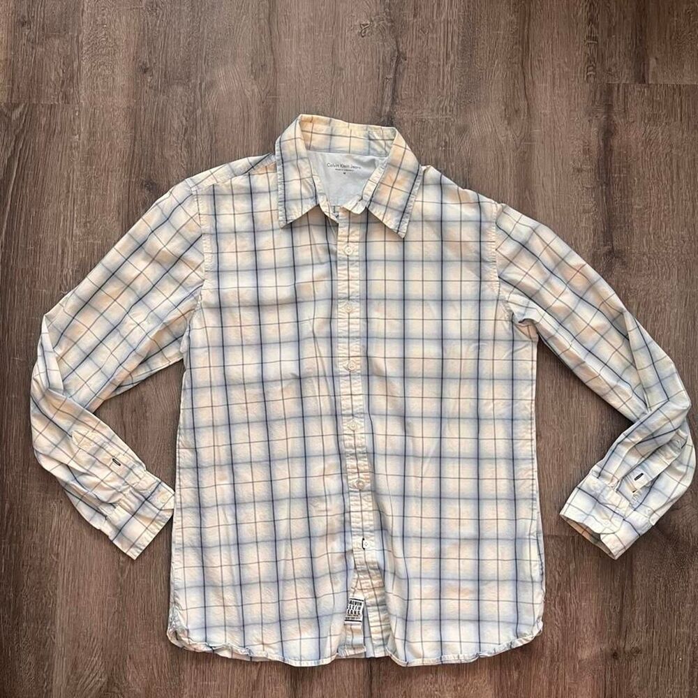 Calvin Klein Jeans Plaid Button up